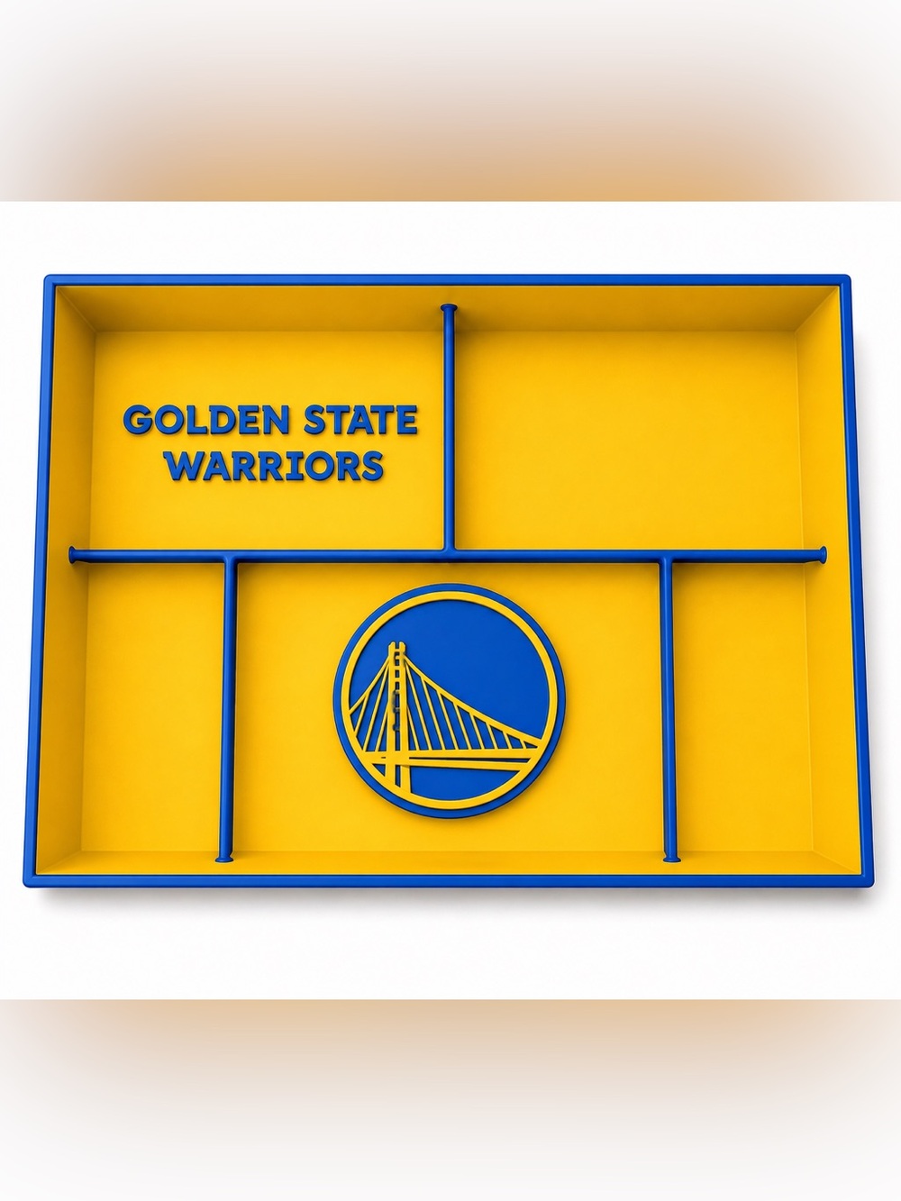 Golden State Warriors NBA Pocket Dump Tray - For Keys, Wallet, Money, Etc